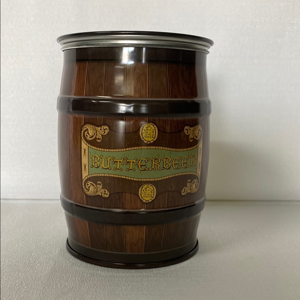 Harry Potter Butterbeer Drop Barrel Tin from Universal Studios Japan